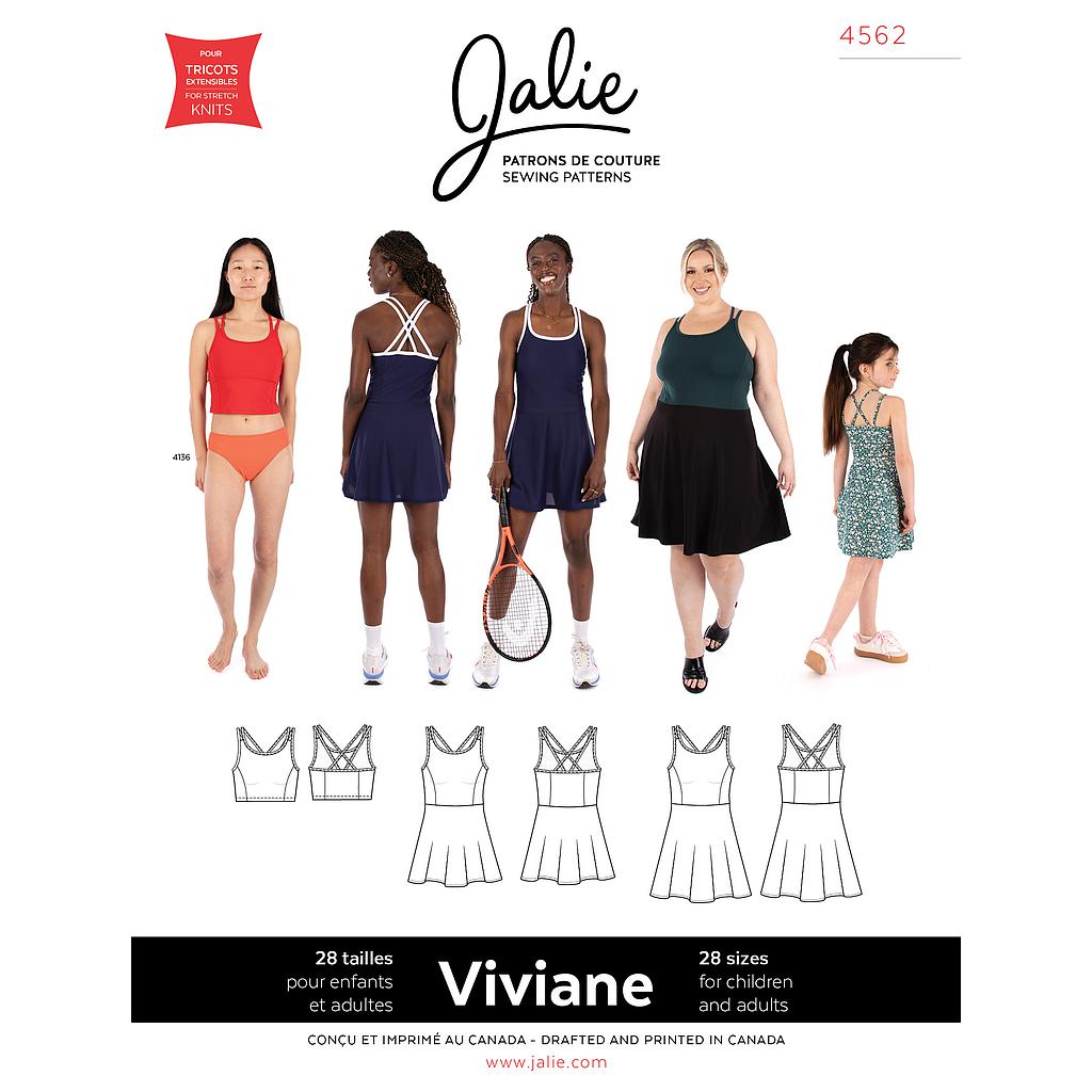 [JAL-4562] Patron Jalie 4562 - VIVIANE - Haut et robe athlétiques