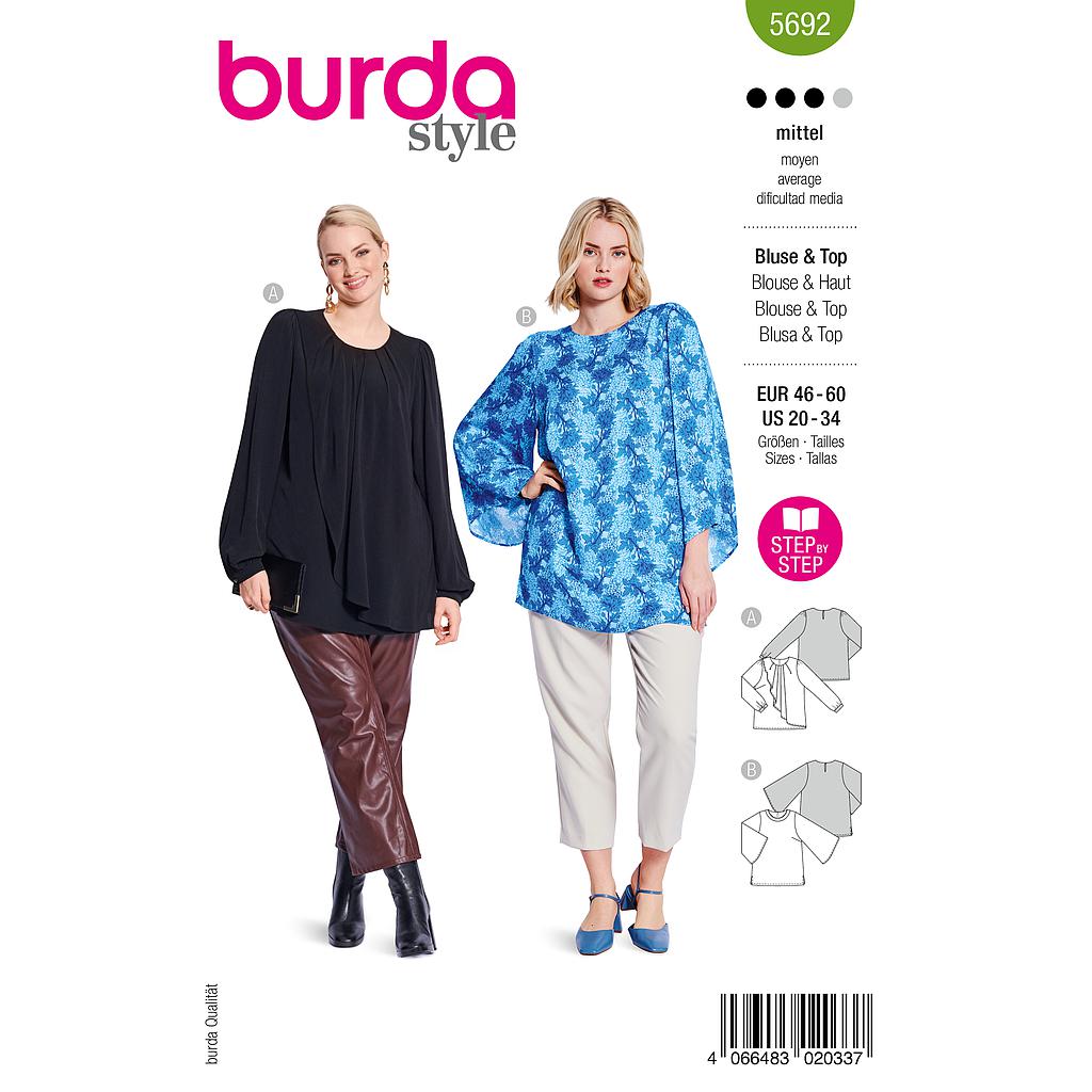 [B5692] Patron Burda 5692 - Blouse