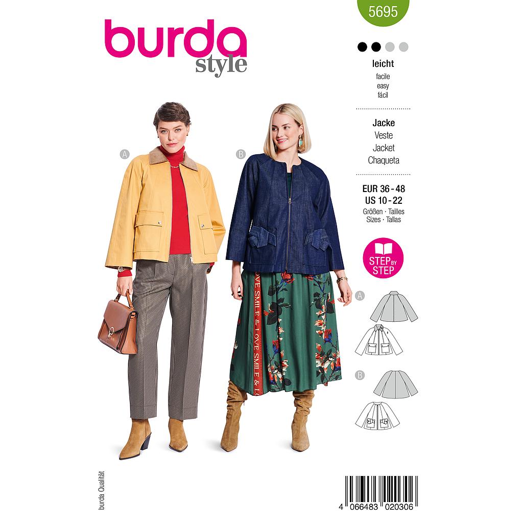 [B5695] Patron Burda 5695 - Veste
