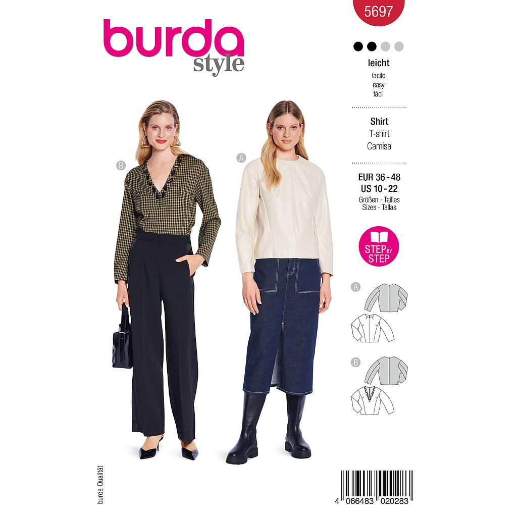 [B5697] Patron Burda 5697 - T-shirt