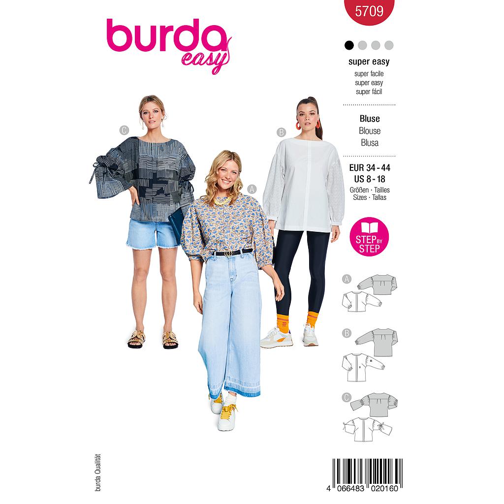 [B5709] Patron Burda 5709 - Chemisier