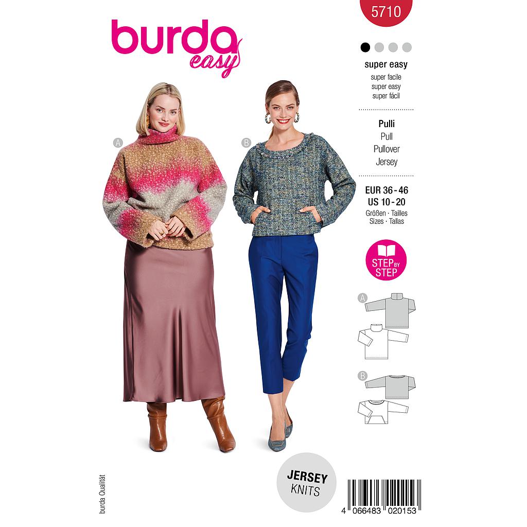 [B5710] Patron Burda 5710 - Pull