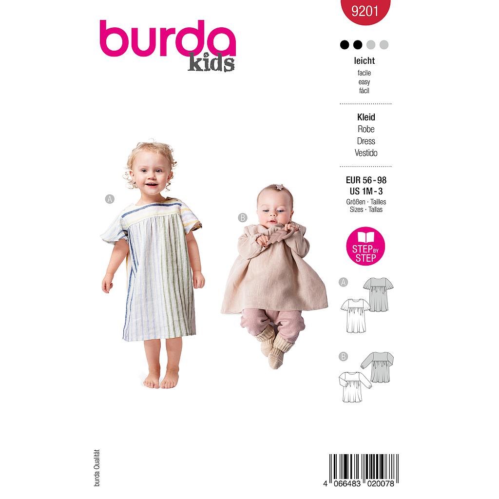 [B9201] Patron Burda 9201 - Robe