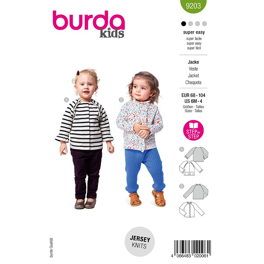 [B9203] Patron Burda 9203 - Veste
