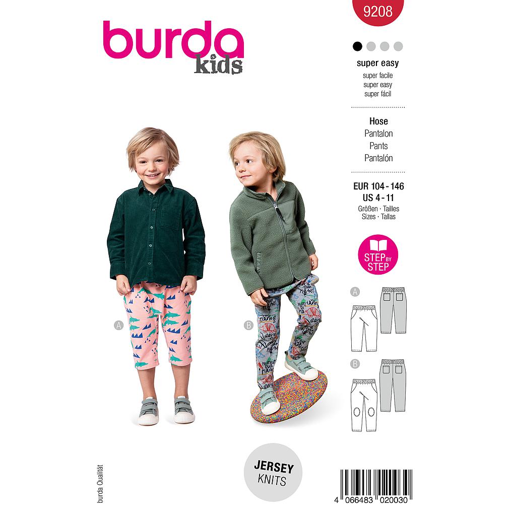 [B9208] Patron Burda 9208 - Pantalon