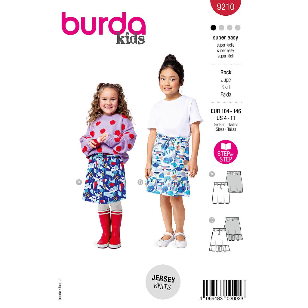 Patron Burda 9210 - Jupes