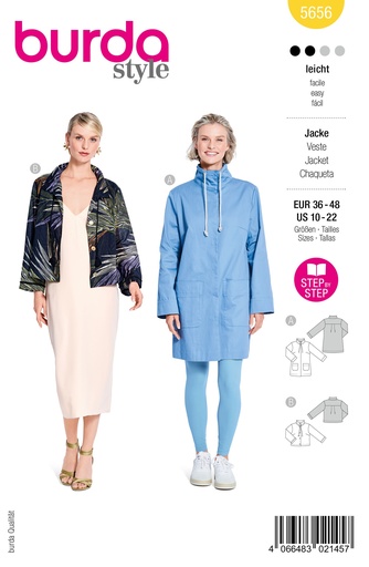 [B5656] Patron Burda 5656 - Parka