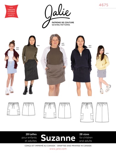 [JAL-4675] Patron Jalie 4675 SUZANNE - Jupe cargo