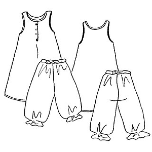 Patrón Frégoli N°115 Conjunto fondo de vestido y mallas largas, 4-10 años
