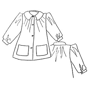 Patron Frégoli N°312 Tablier blouse, tailles 2 à 6 ans - 2/6 Ans - 