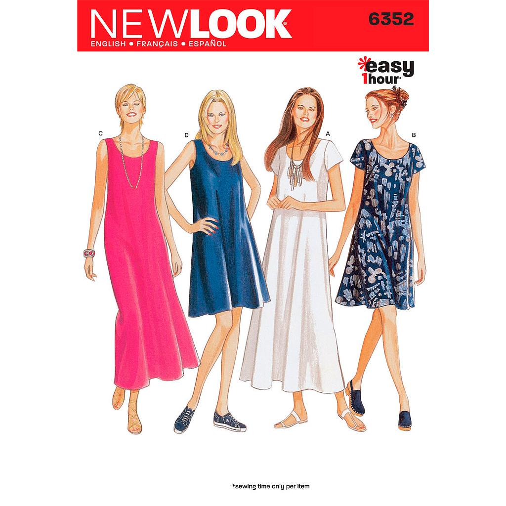 [NL6352] Patron New Look 6352 Robes