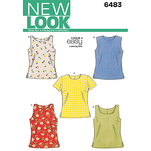 Patrón New Look 6483 Blusa