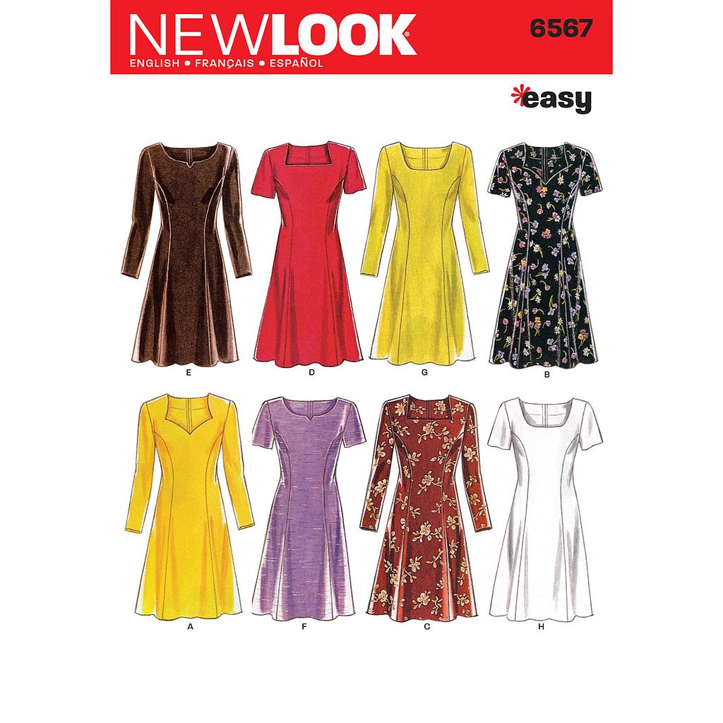 [NL6567] Patron New Look 6567 Robe