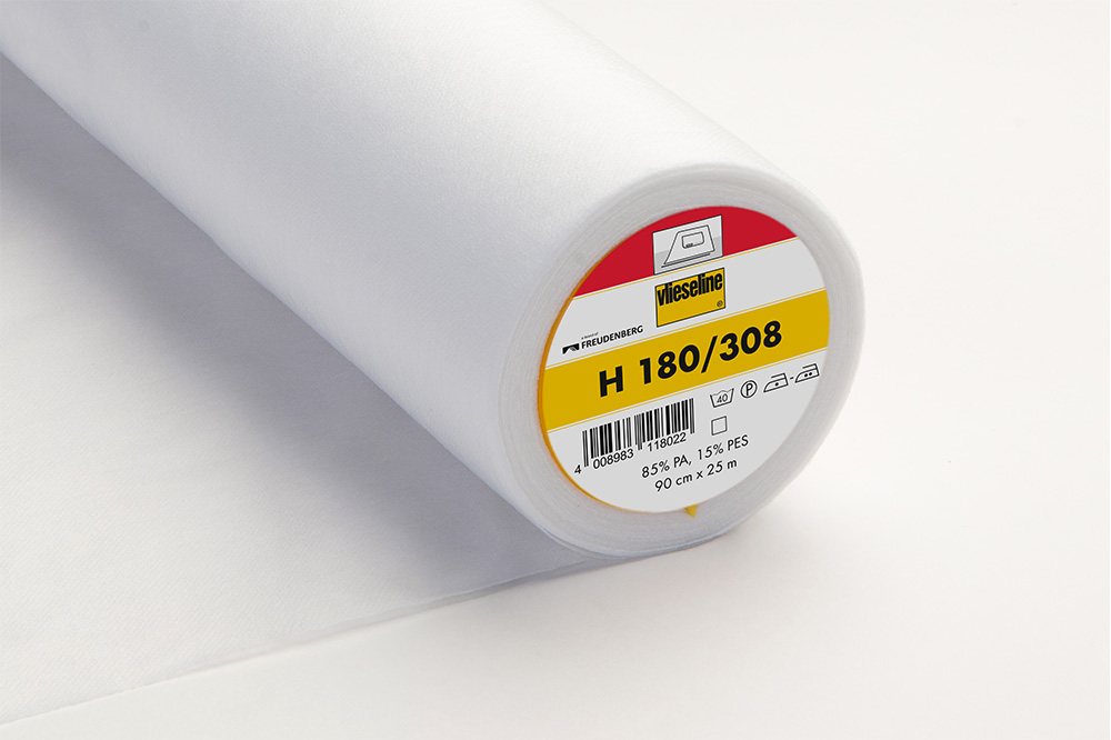 H 180 Entoilage thermocollant souple - blanc - 25m x 90cm 