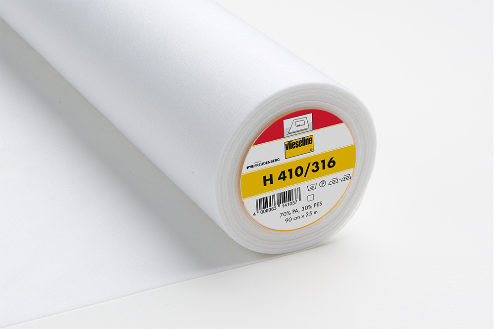 [53615877] H 410 Entoilage thermocollant souple - blanc - 90cm x 25m