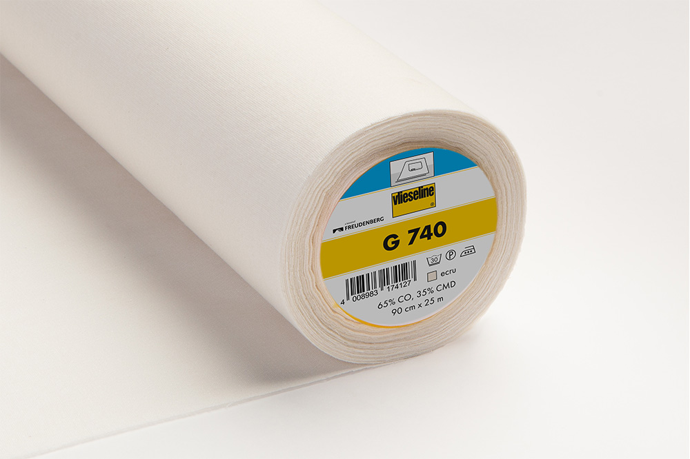 [53620423] G740 Entoilage coton mi - lourd - écru - 25m x 90cm