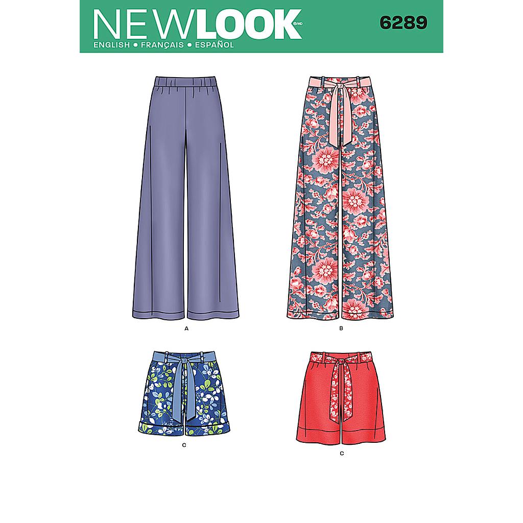 Patron New Look 6289 Short et pantalon 