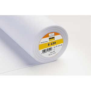 S320 Entoilage thermocollant pour cantonnière 0.90m x 25m blanc