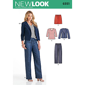 Patrón New Look 6351 Conjunto dama 