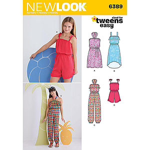 Patrón New Look 6389 Vestido y combinación 