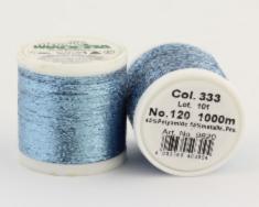Bobine de fil tricot METALLIC n°120 : 1000m : 333 Light Blue