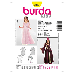 Patrón Nº2463 Burda Histórica: Hada. princesa medieval