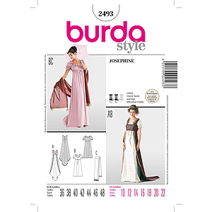 Patrón Nº2493 Burda Histórica: Vestido