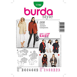 Patrón Nº7700 Burda Style: Chaqueta. pantalón