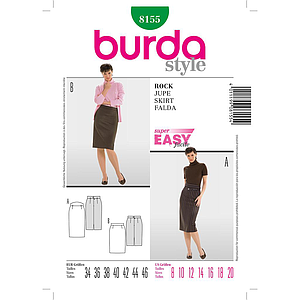 Patron Burda 8155 Jupe