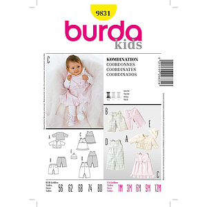 Patrón Nº9831 Burda Style: Coordinados