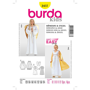 Patrón Burda 2437 Carnaval Dama romana, ángel 