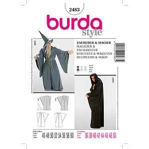 Patrón Burda 2483 Carnaval Mago, Encantador 