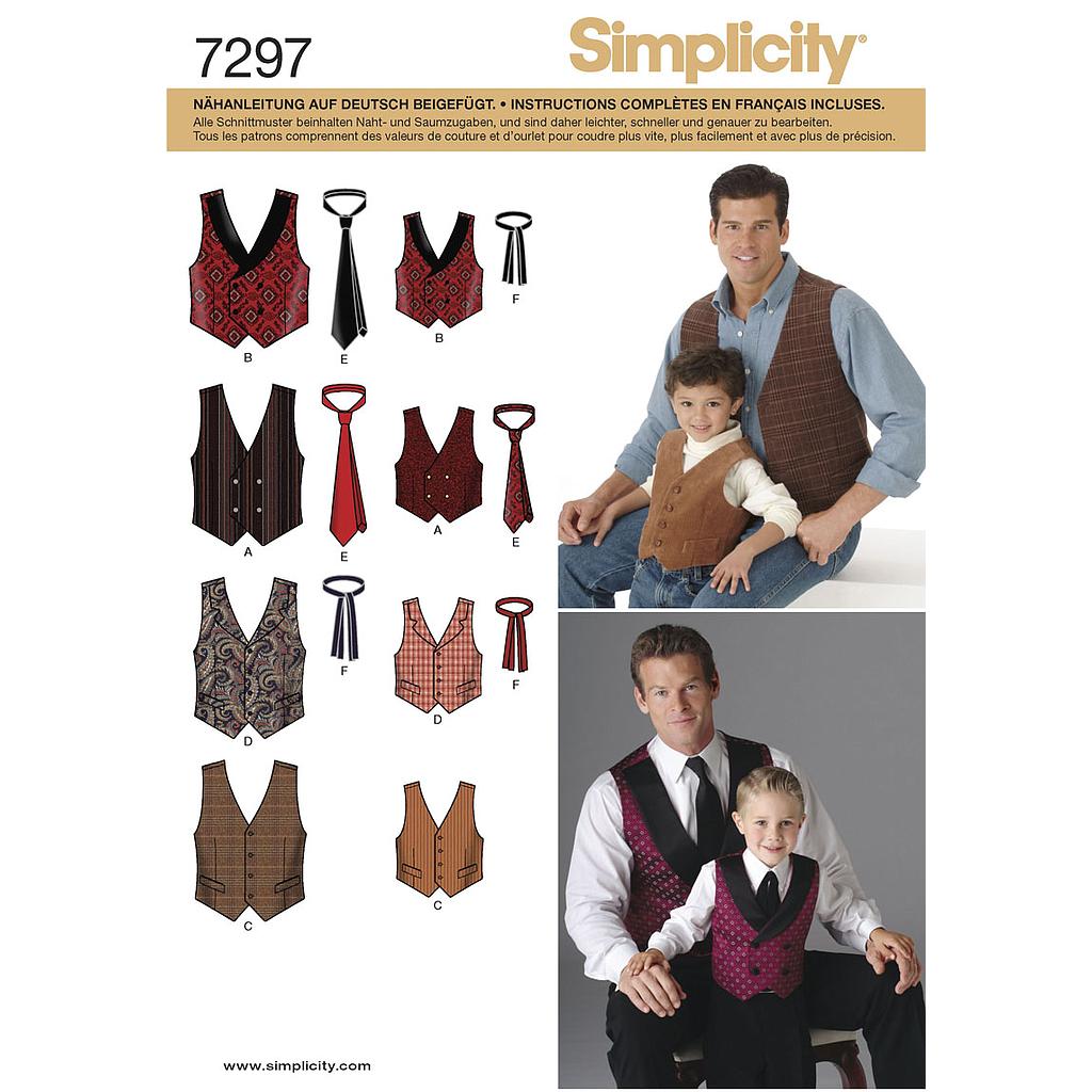 Patron Simplicity 4762 gilet et cravate