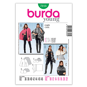 Patron N°7313 Burda : Cape