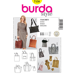 Patrón Nº7158 Burda: Bolsos