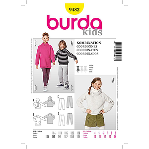 Patrón Nº9482 Burda Kids: Coordinados