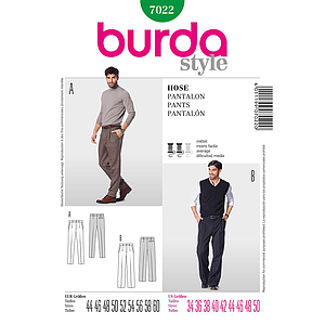 Patron Burda 7022 Pantalon