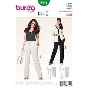 Patrón Nº6952 Burda Style: Pantalón