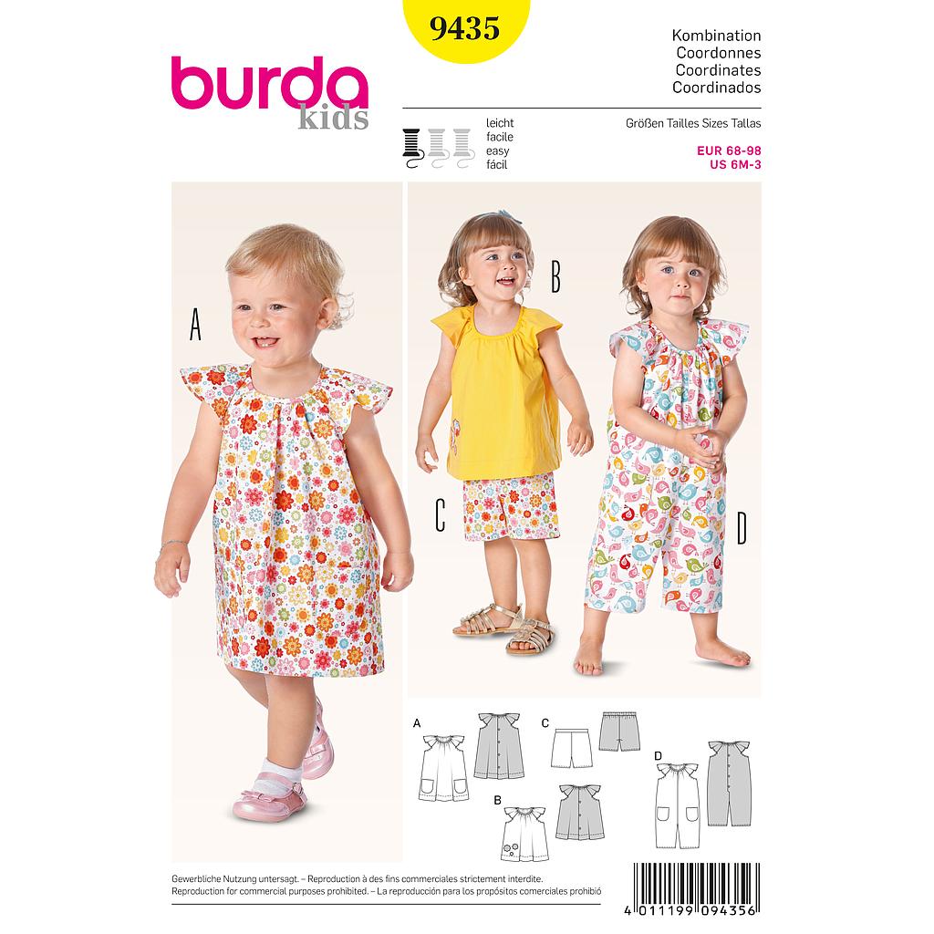 [B9435] Patron Burda 9435 Kids Coordonnés
