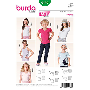 Patrón Nº9439 Burda Kids: Camiseta