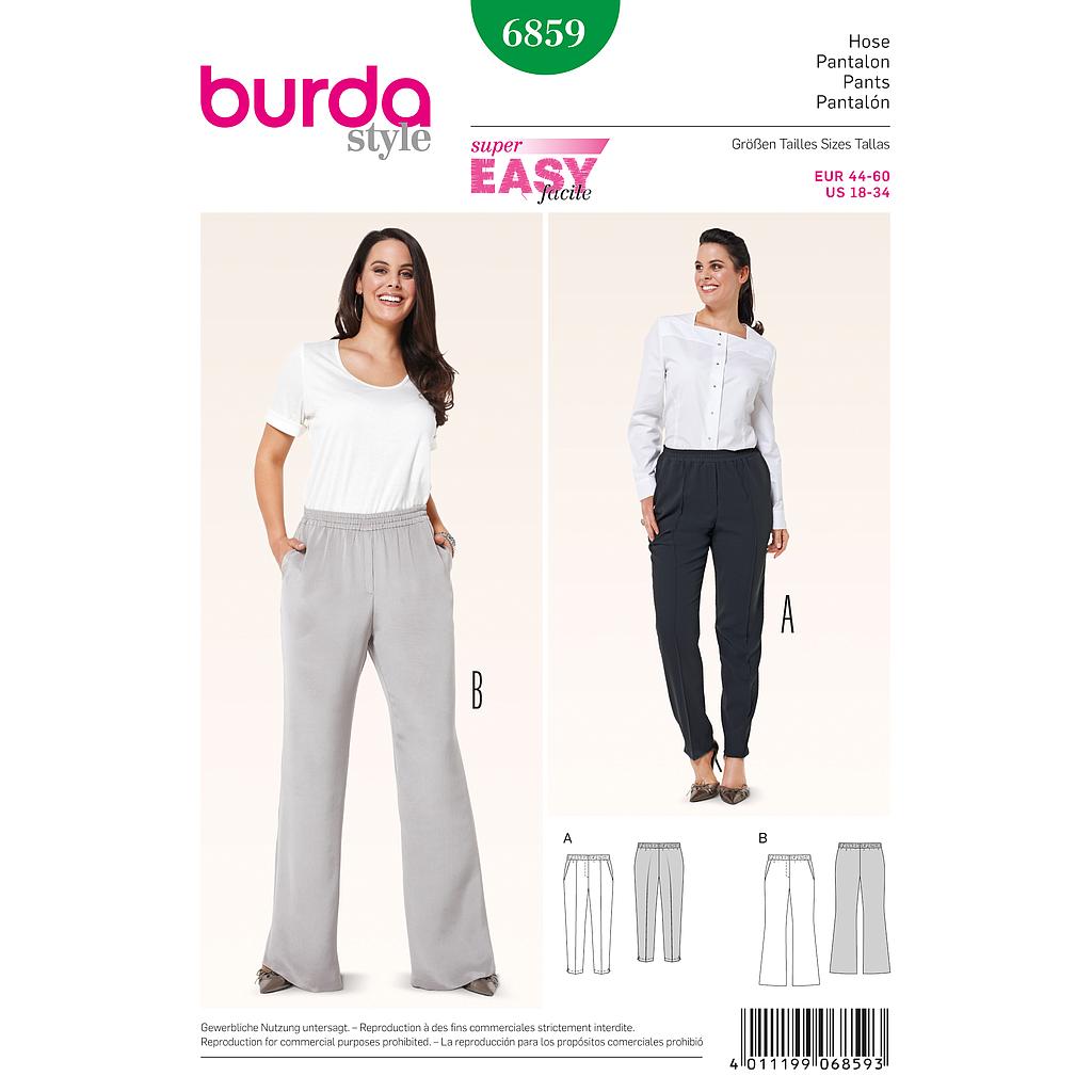 [B6859] Patron Burda 6859 Pantalon