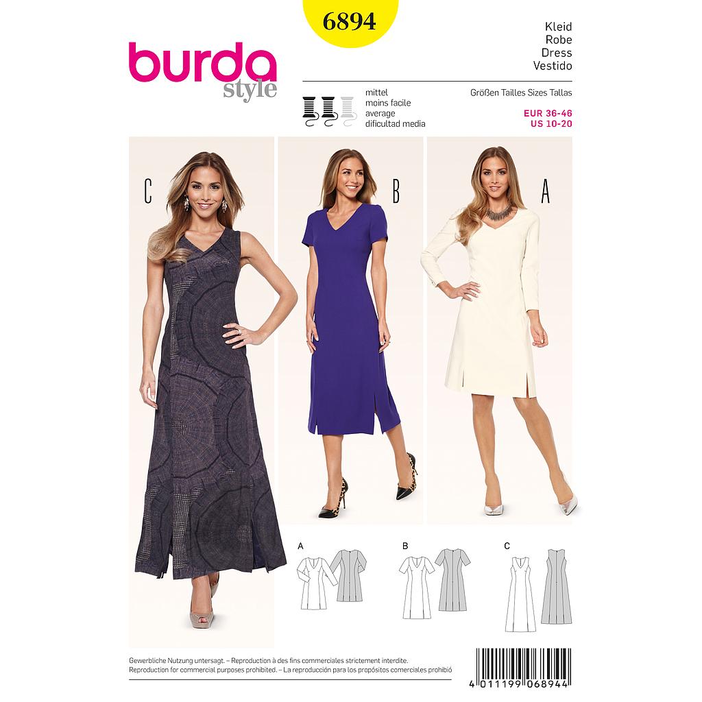 Patron Burda 6894 Robe