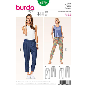 Patron Burda 6770 Pantalon#