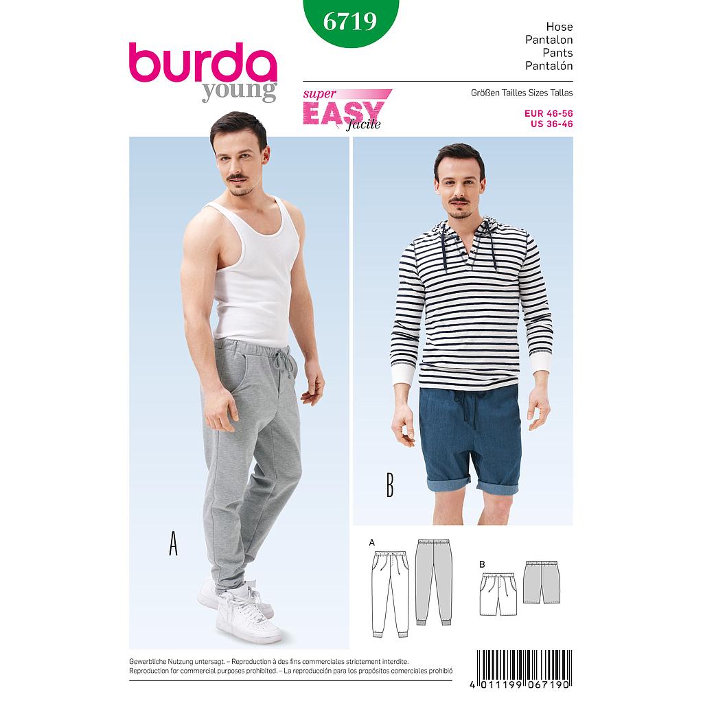[B6719] Patron Burda 6719 Pantalon