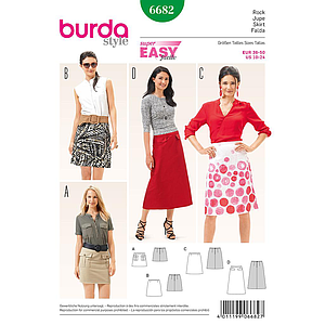 Patron Burda 6682 Jupe