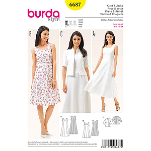 Patron Burda 6687 Robe et veste