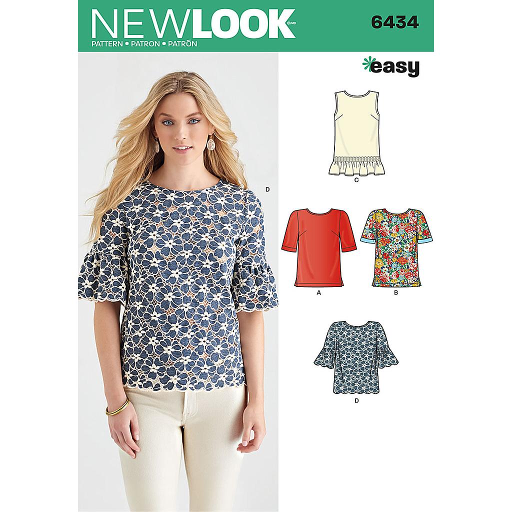[NL6434] Patron New Look 6434 Tshirt 