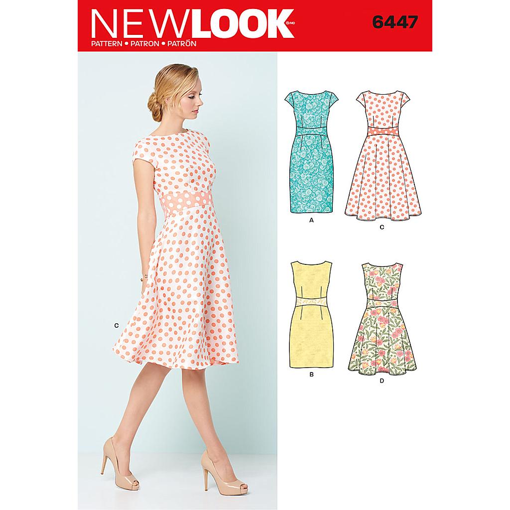 [NL6447] Patron New Look 6447 Robe