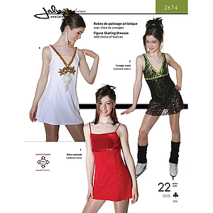 Patron Jalie 2674 Robe de patinage artistique (taille empire)