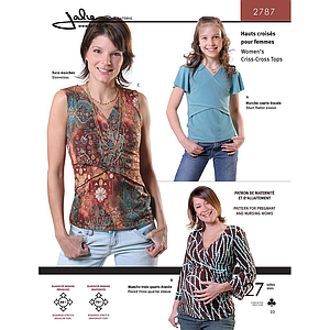 Patron Jalie 2787 Hauts croisées pour femmes#